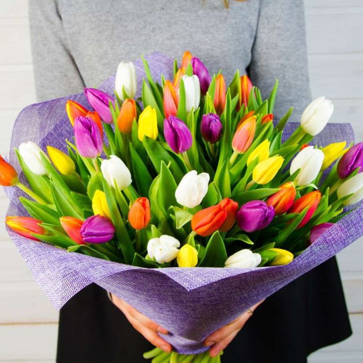 51 тюльпан "Рандом" №2 в Челябинске